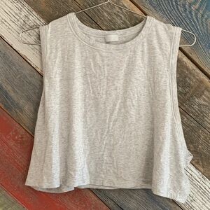 SKIMS Heather Gray Sleeveless Tee